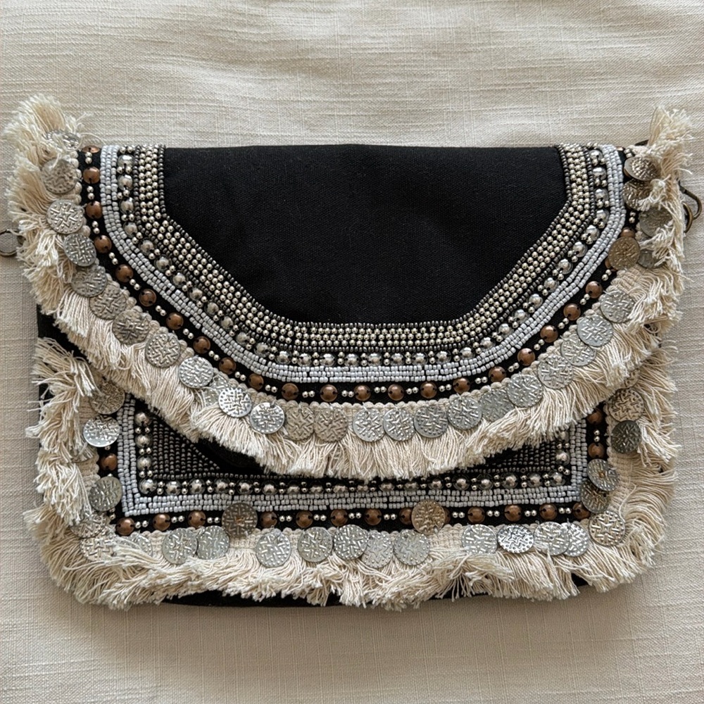 Boho clutch/ crossbody bag